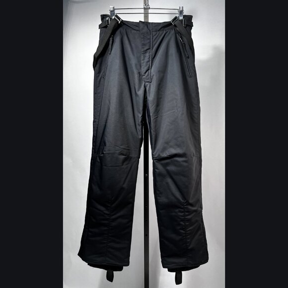 RALPH LAUREN PURPLE LABEL Sport Insulated Ski/Snow Bib Pants Black Matte M Italy - Picture 1 of 10